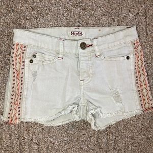 Mudd Shorts with embroidered details - Size 0